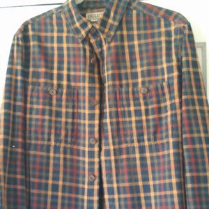 Duluth Trading Company Free Swinging Relaxed Fit Flannel Shirt Men's Small
